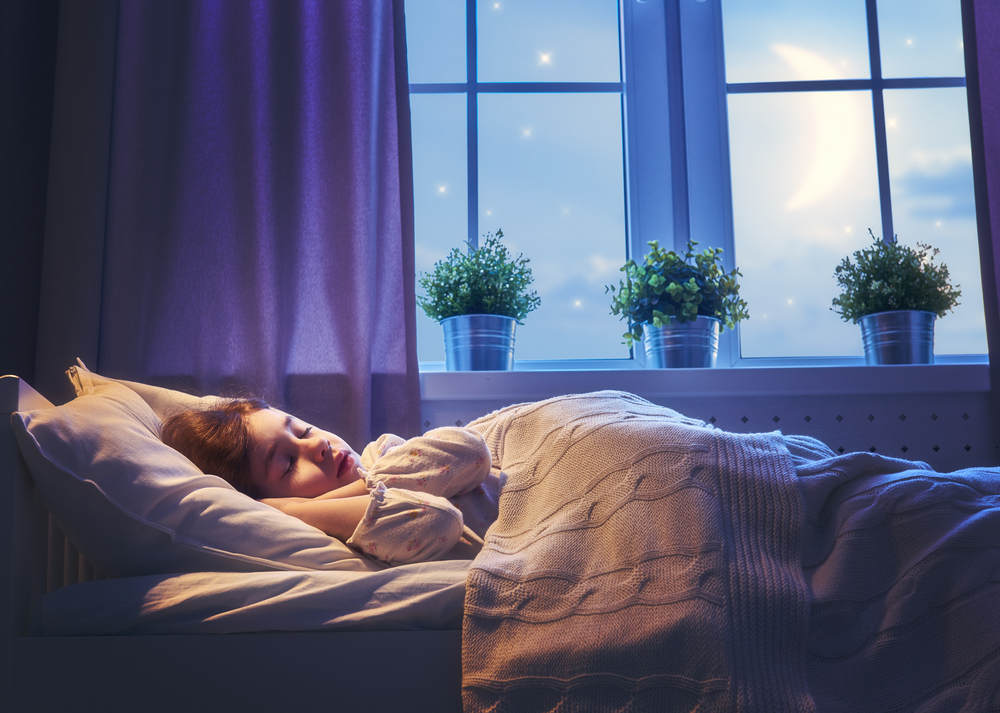 Child sleeping Peacefully with new windows